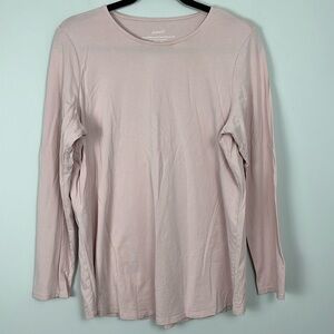 Jill PureJill PIMA STRETCH-COTTON SHIRTTAIL TEE SIZE M
